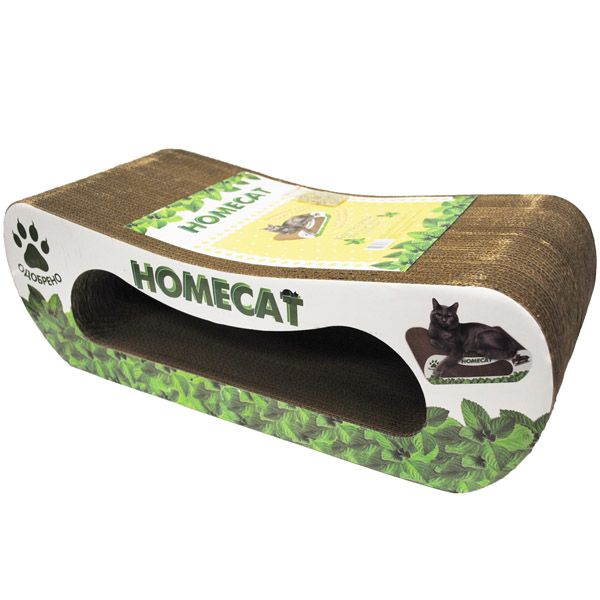HOMECAT Mint wave cat scratching post, large, corrugated board